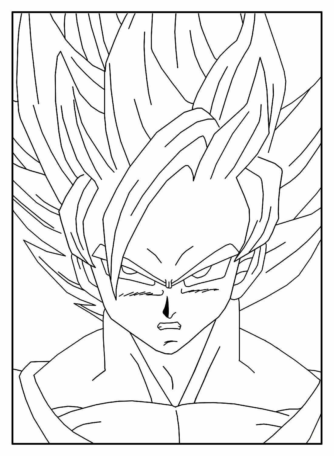 goku desenhos para colorir