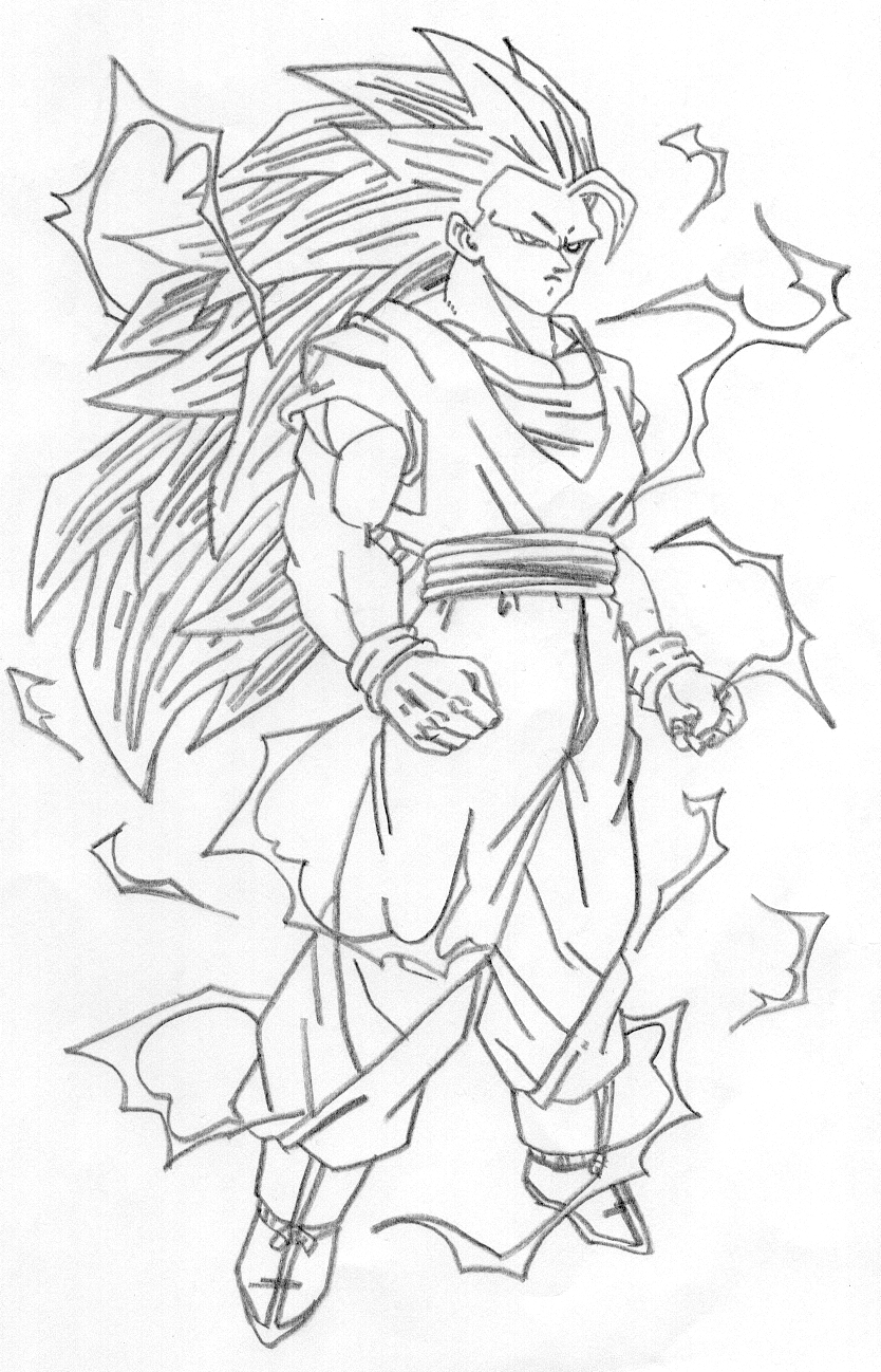 goku desenhos para colorir