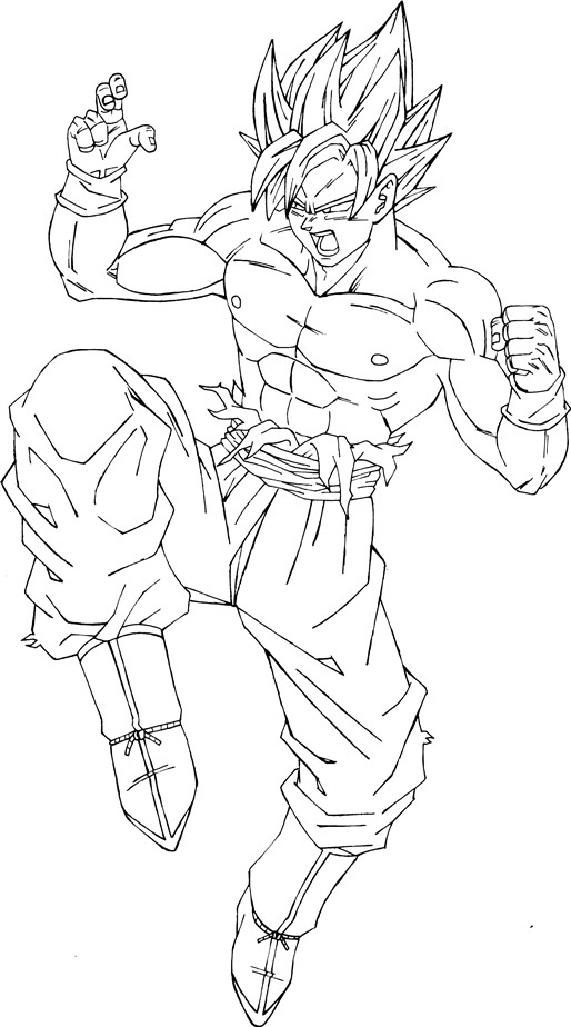 goku desenhos para colorir