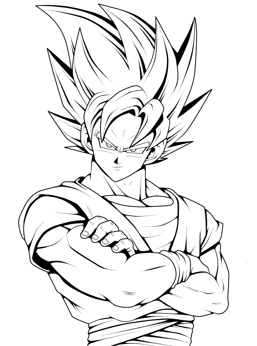 goku desenhos para colorir