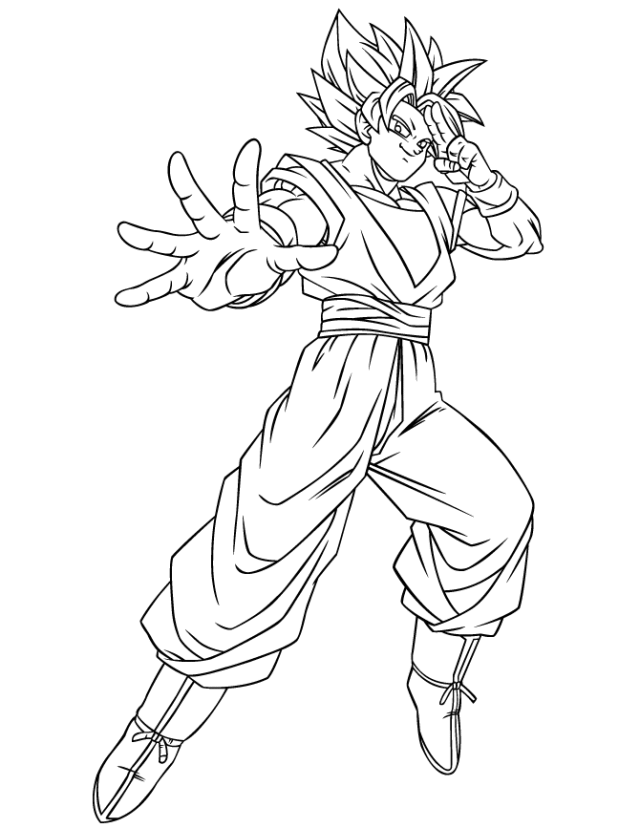 goku desenhos para colorir