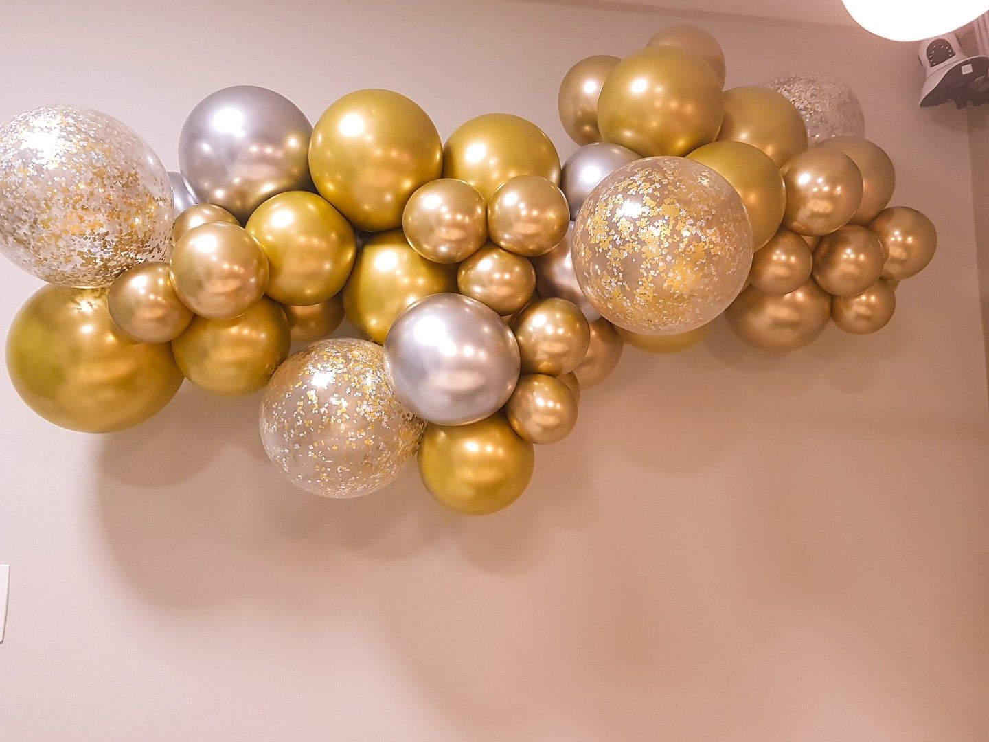 Decoração Prata e Dourada