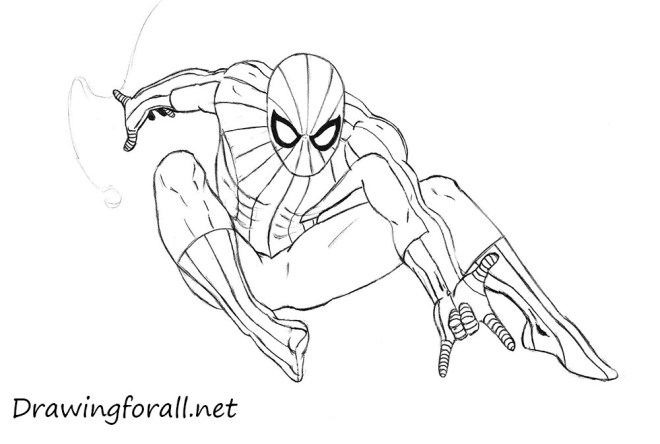 Homem Aranha para colorir