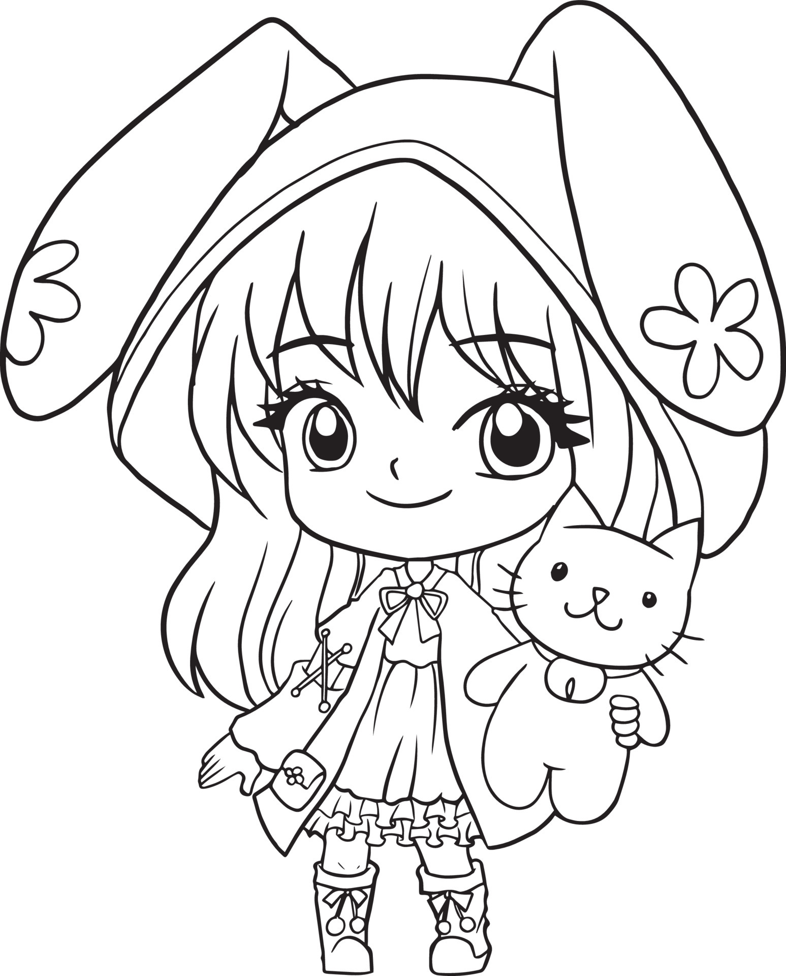 anime para colorir