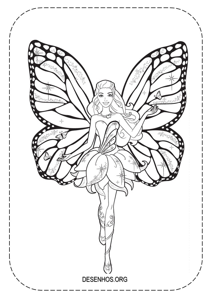 desenhos para colorir barbie