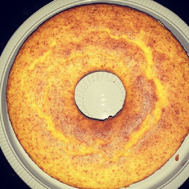 Receita Airfryer: bolo de fubá