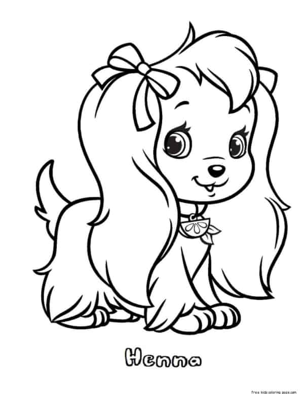 cachorro para colorir