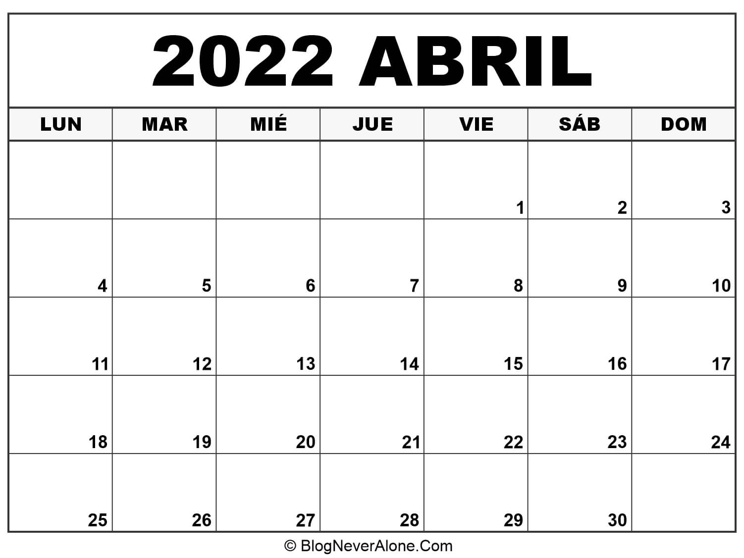 feriados abril