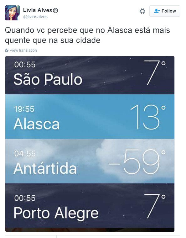 frio no sul