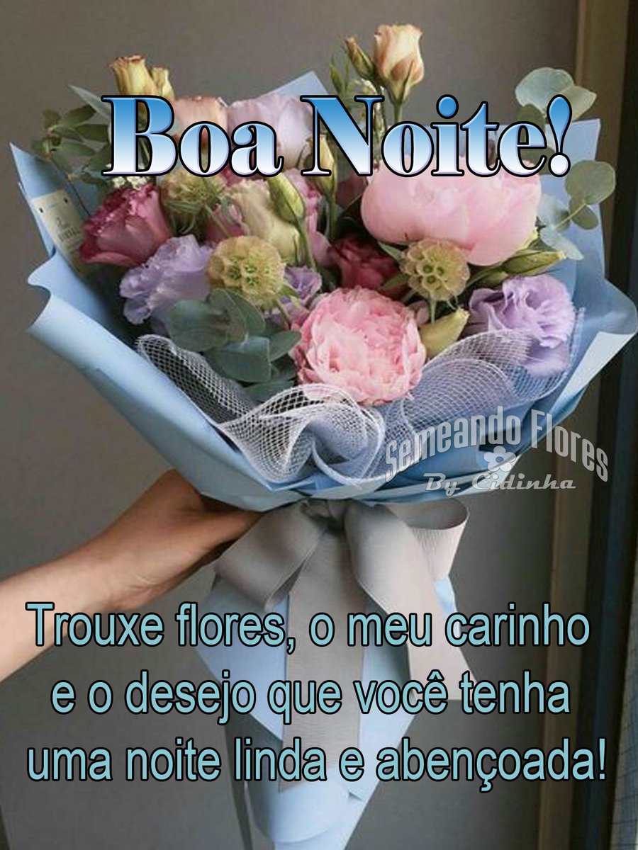 boa noite com flores