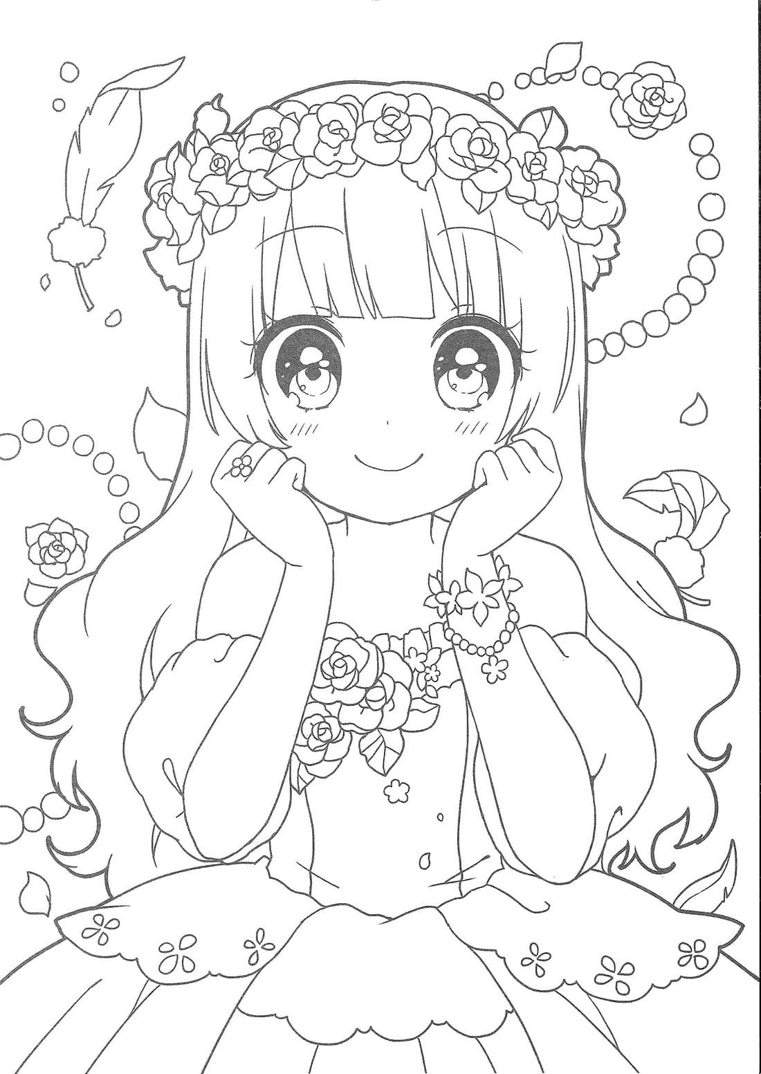 anime para colorir