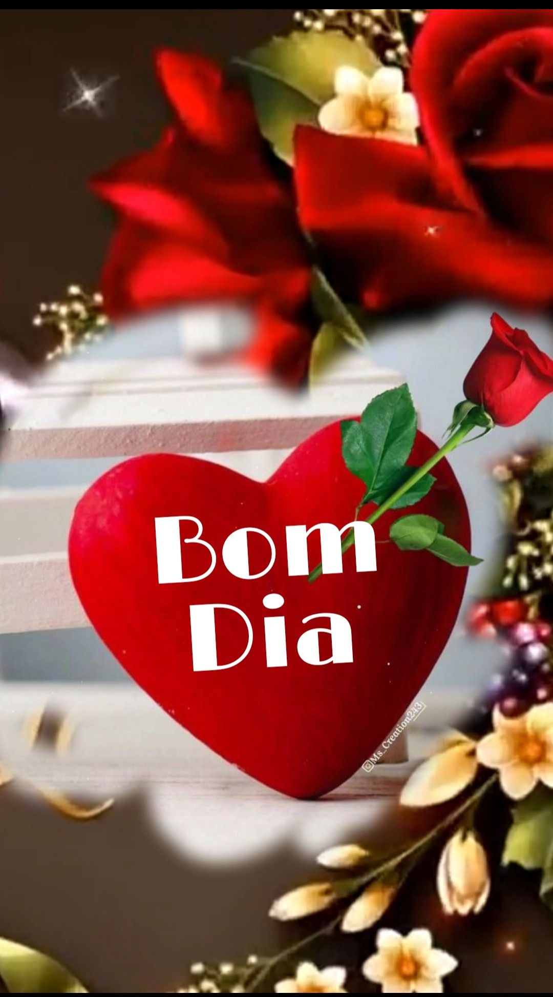 msg de bom dia com flores