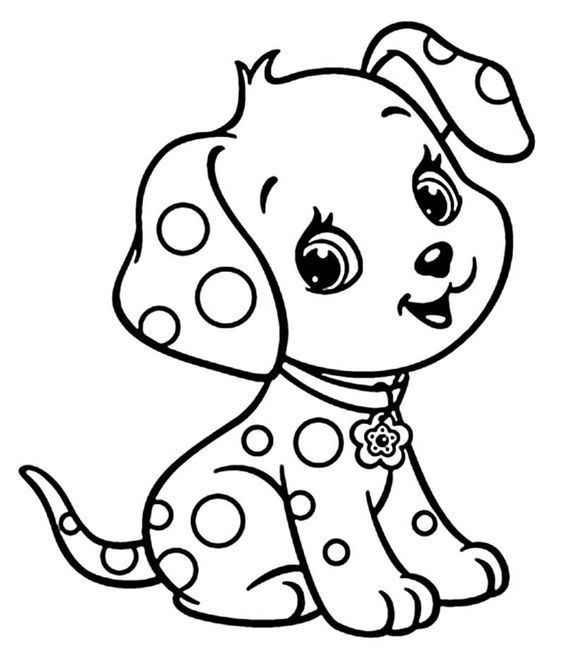 cachorro para colorir