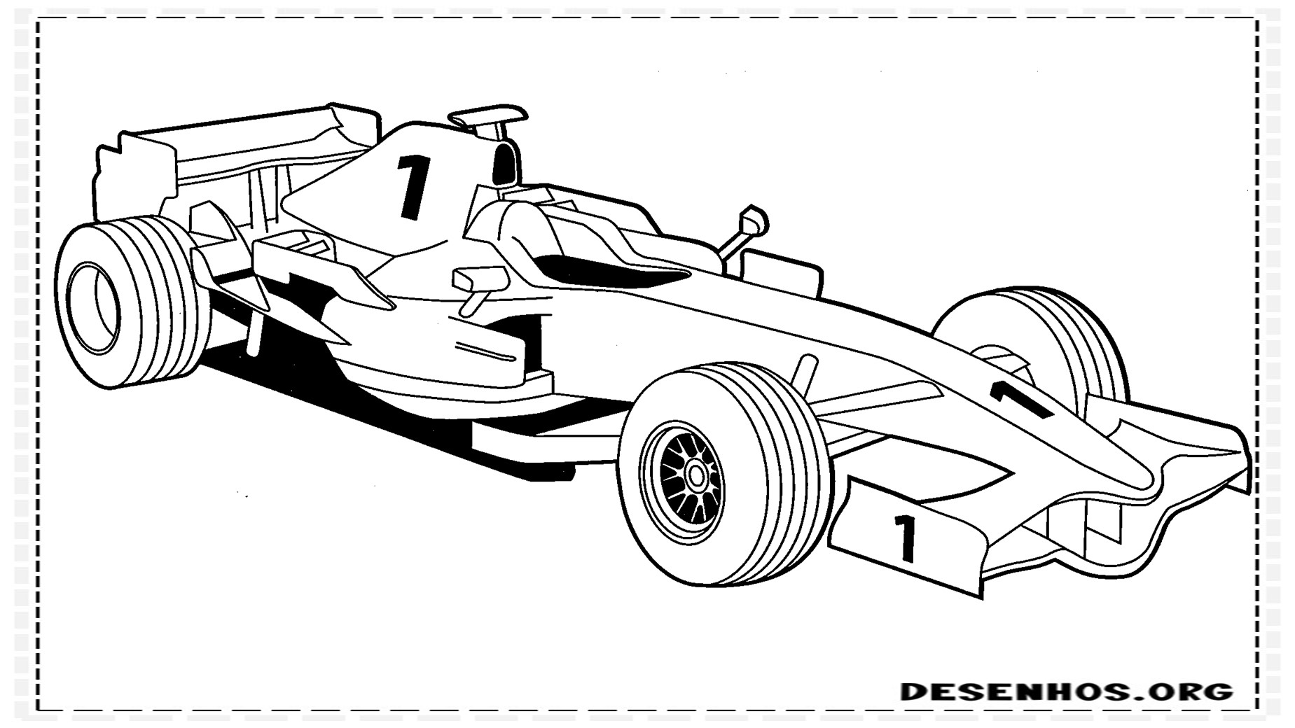 carro para colorir