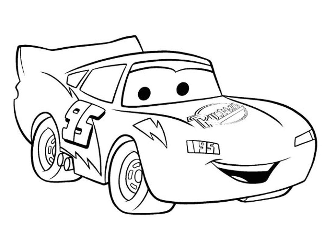 carro para colorir