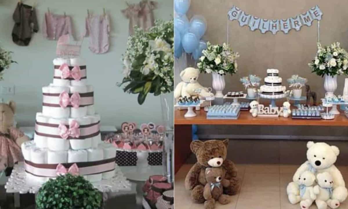 decoração de chá de fraldas