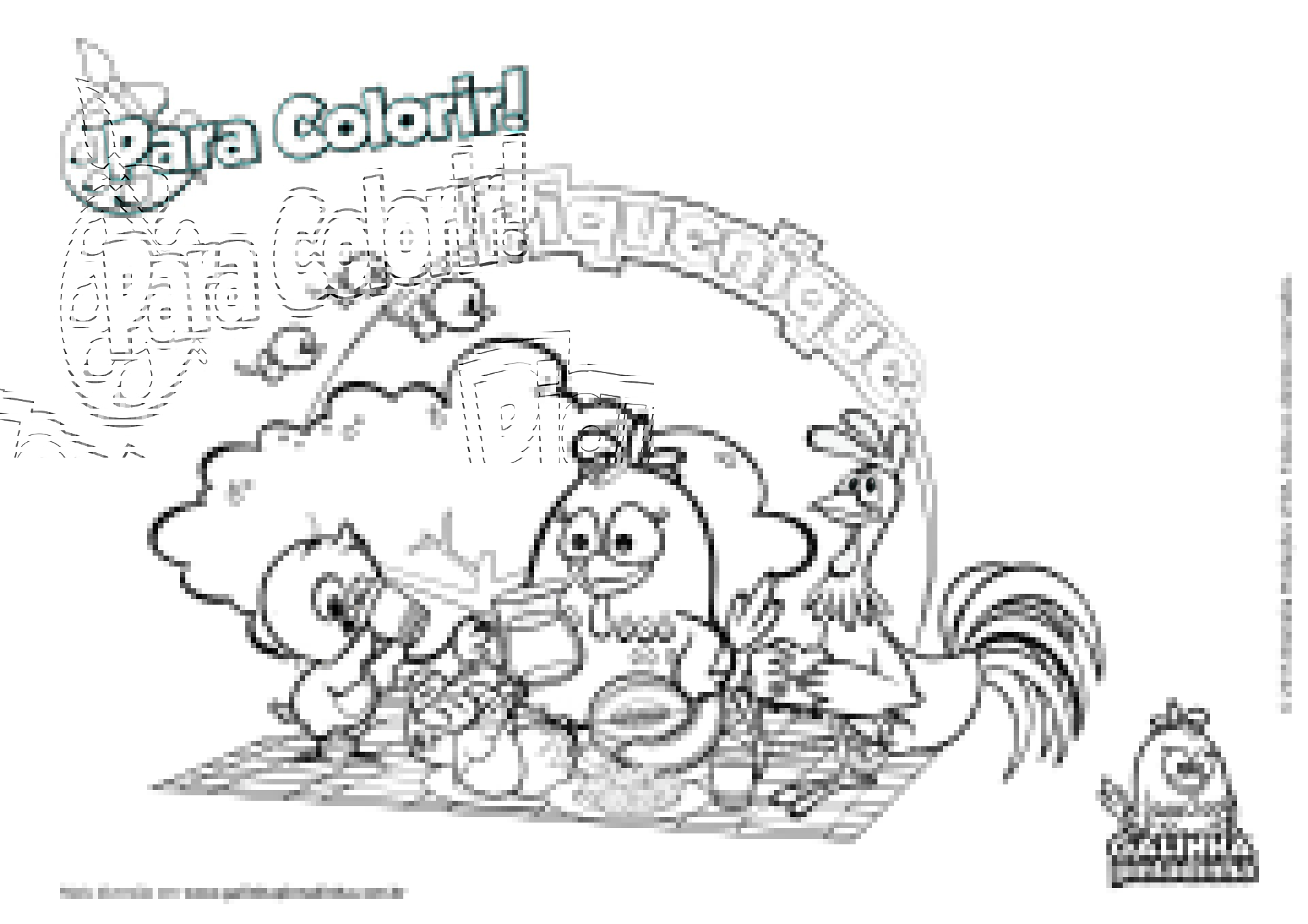 desenho da galinha pintadinha