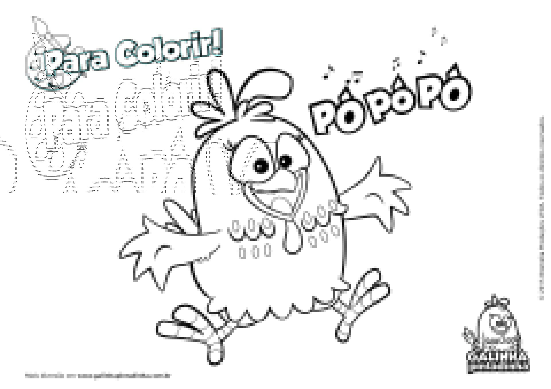 desenho da galinha pintadinha