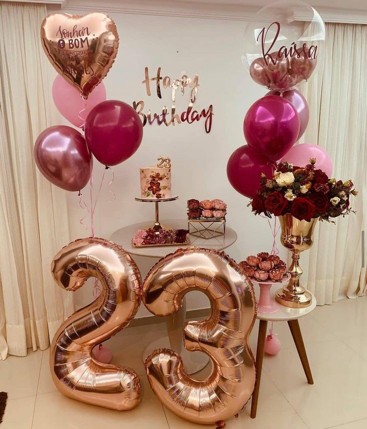 decoração de aniversário simples feminina