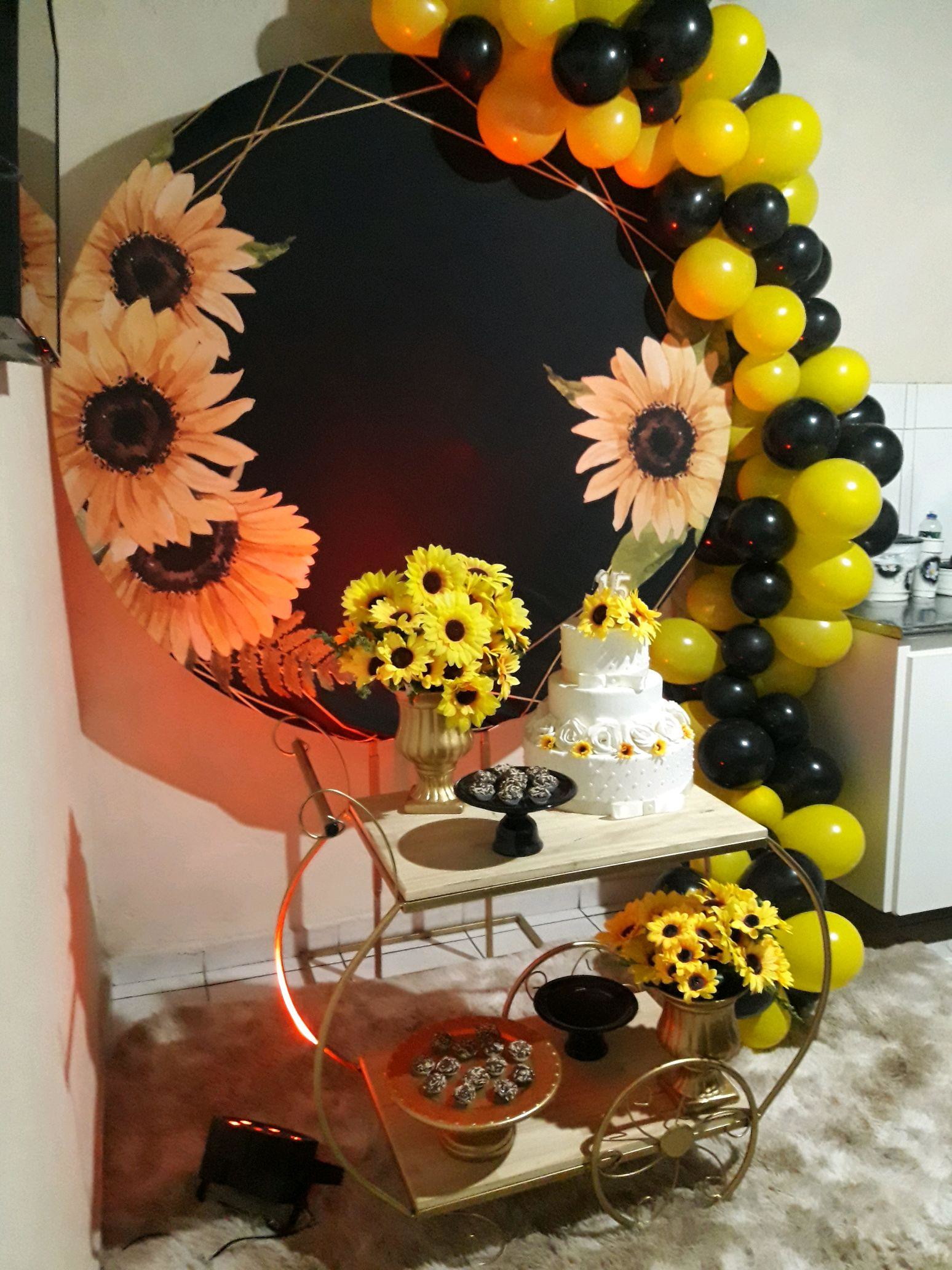 decoração de girassóis