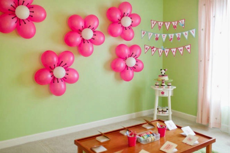 decoração de aniversário simples feminina
