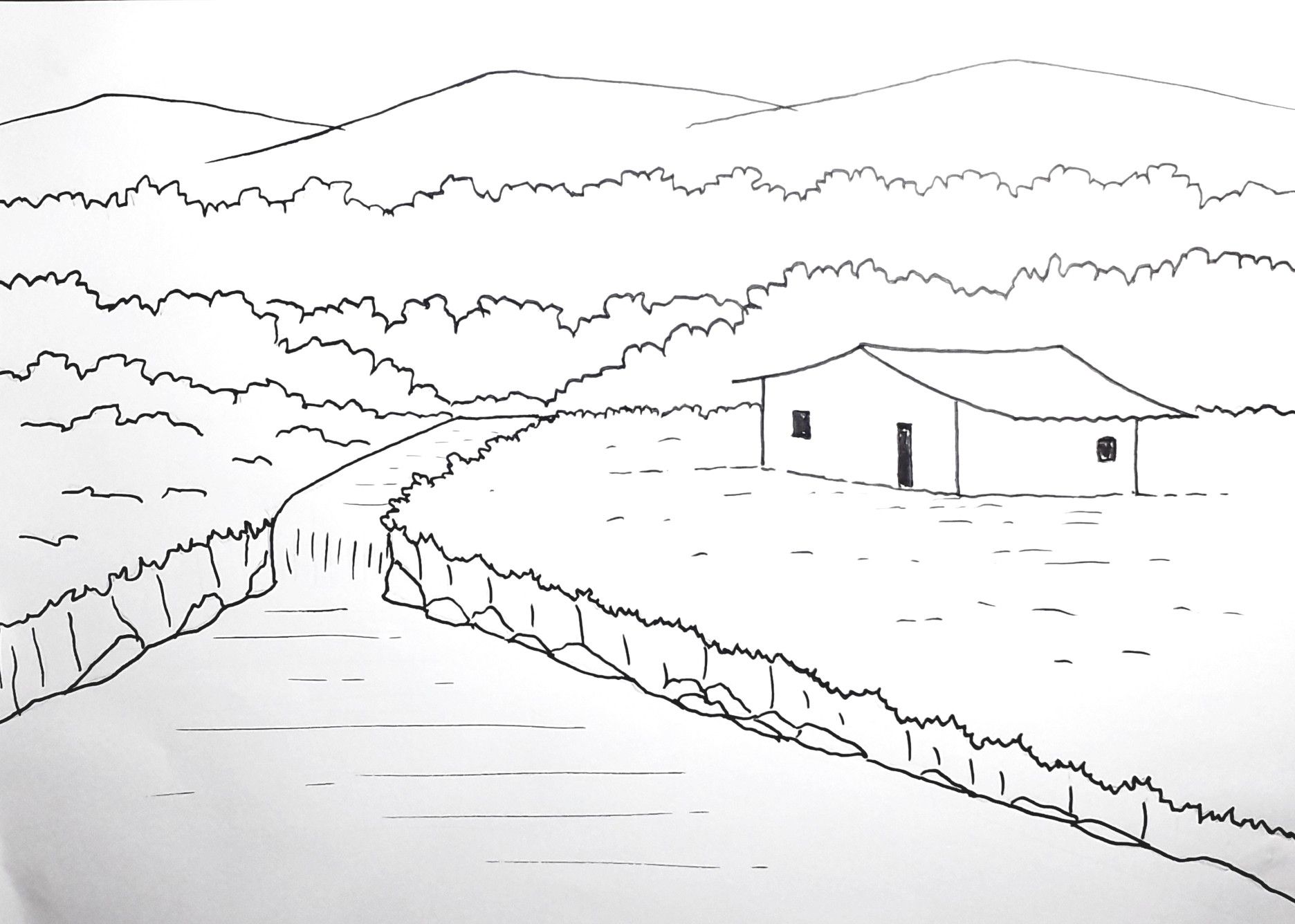 desenho paisagens