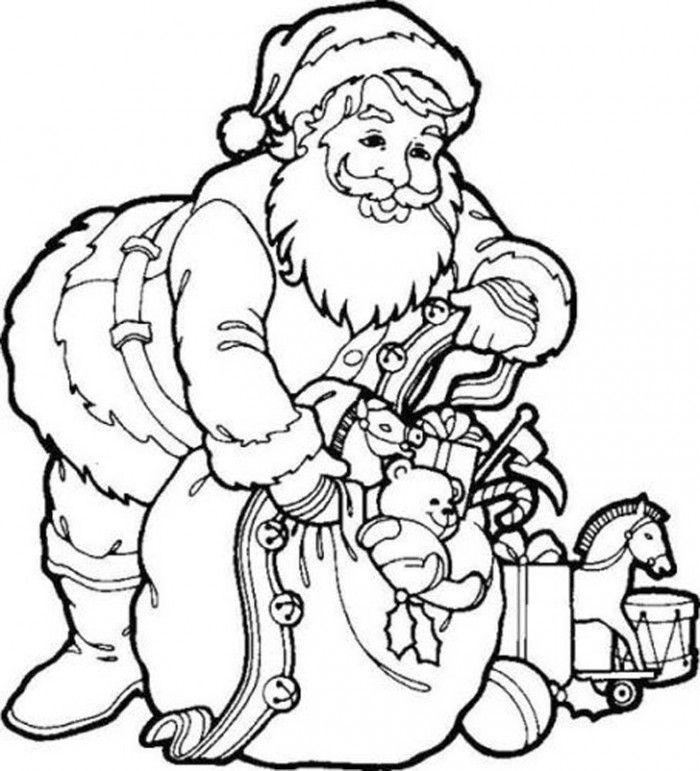 Papai Noel para colorir