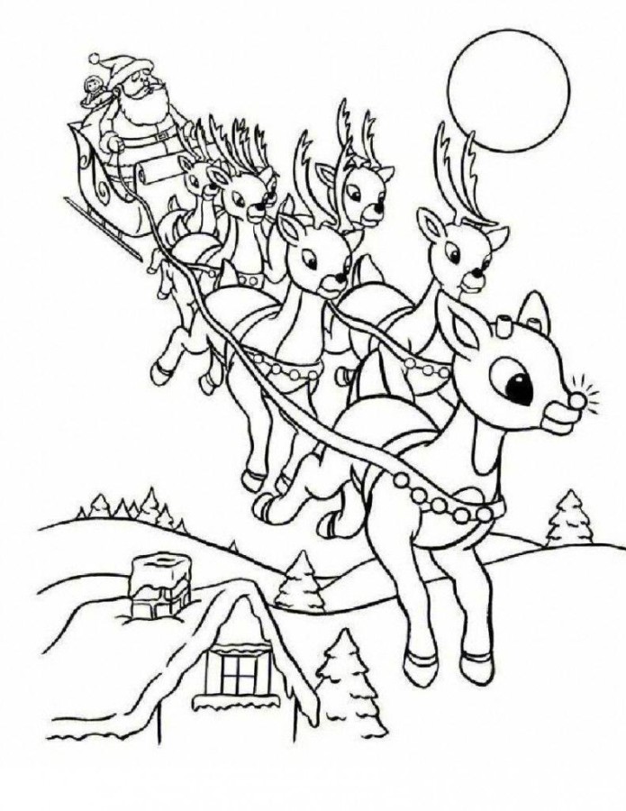 Papai Noel para colorir
