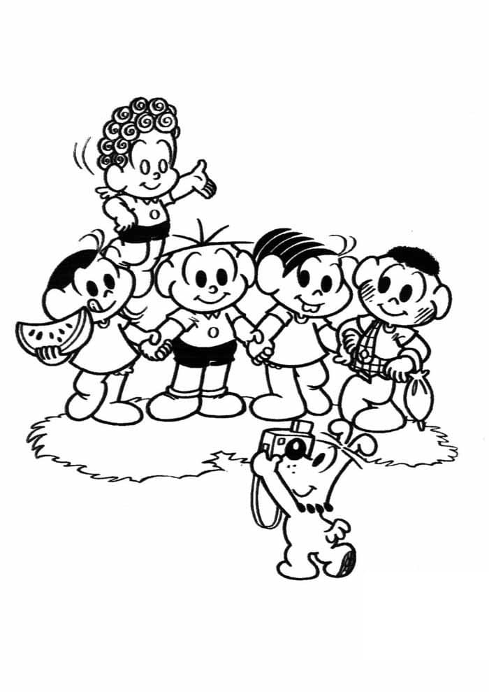 Desenhos para colorir Turma da Mônica