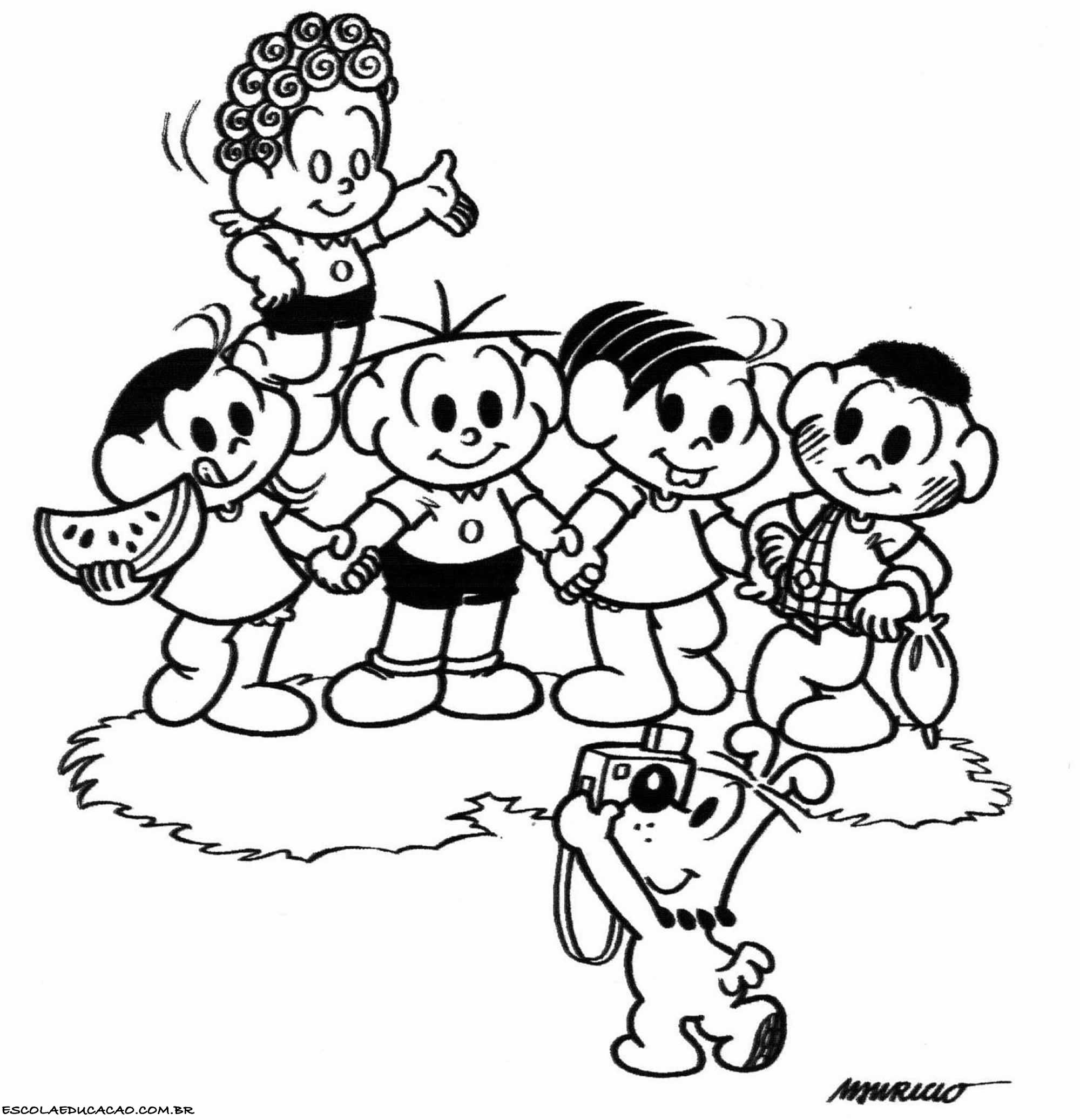 Desenhos para colorir Turma da Mônica