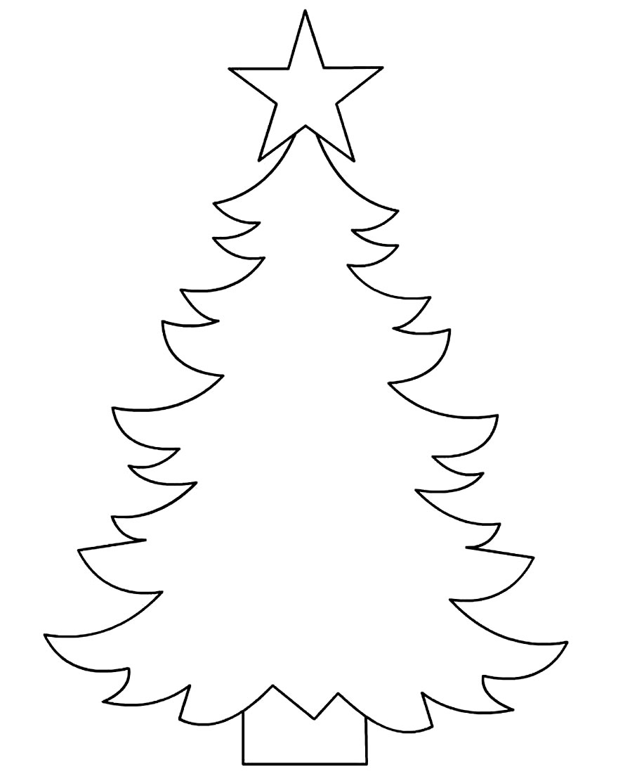 árvore de Natal para colorir