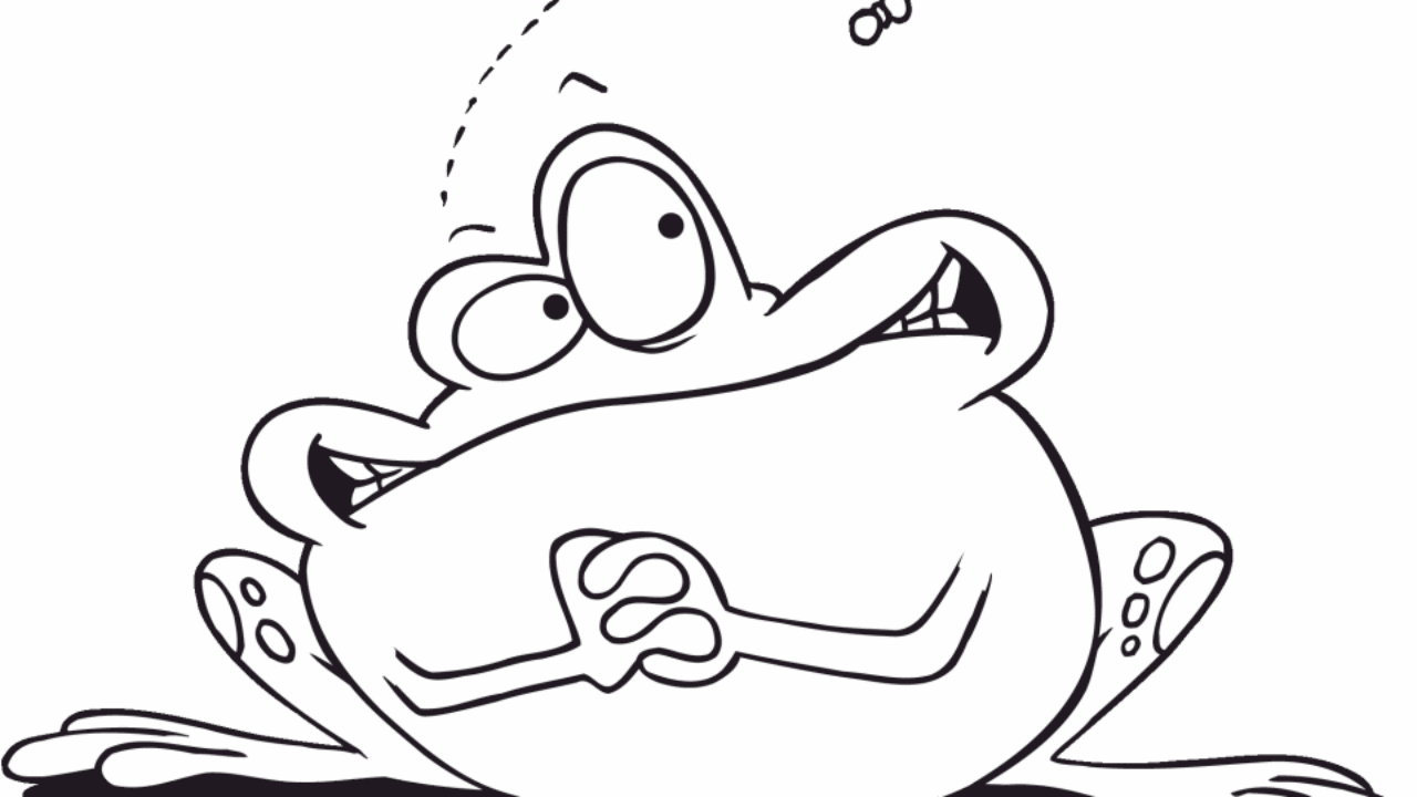 sapo para colorir
