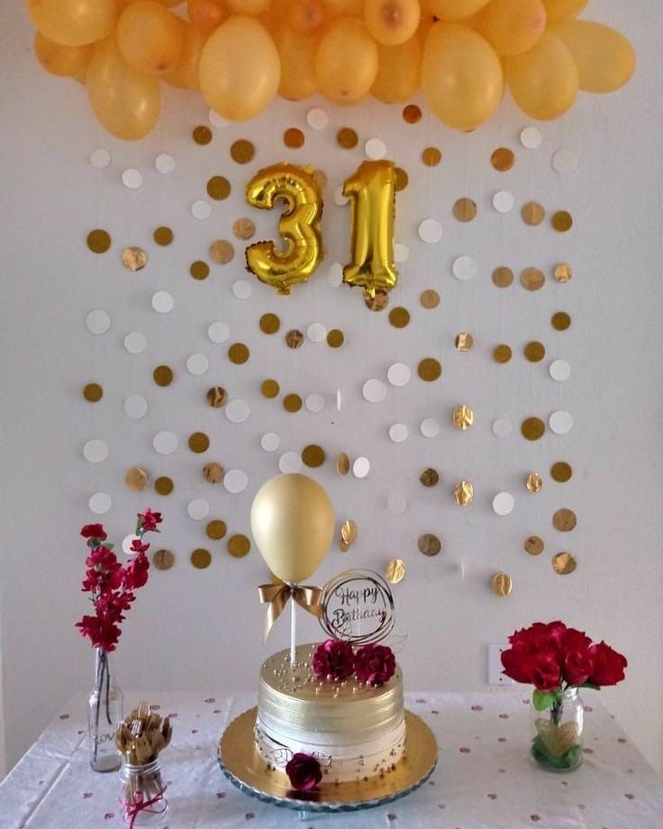 decoração de aniversário simples