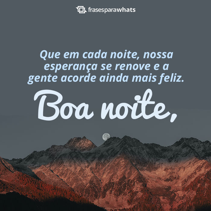 msg de boa noite para WhatsApp