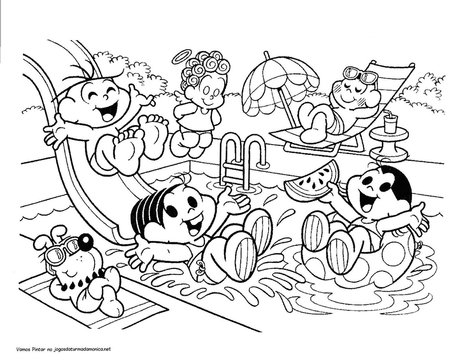 Desenhos para colorir Turma da Mônica
