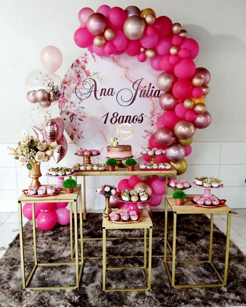 decoração de aniversário simples feminina