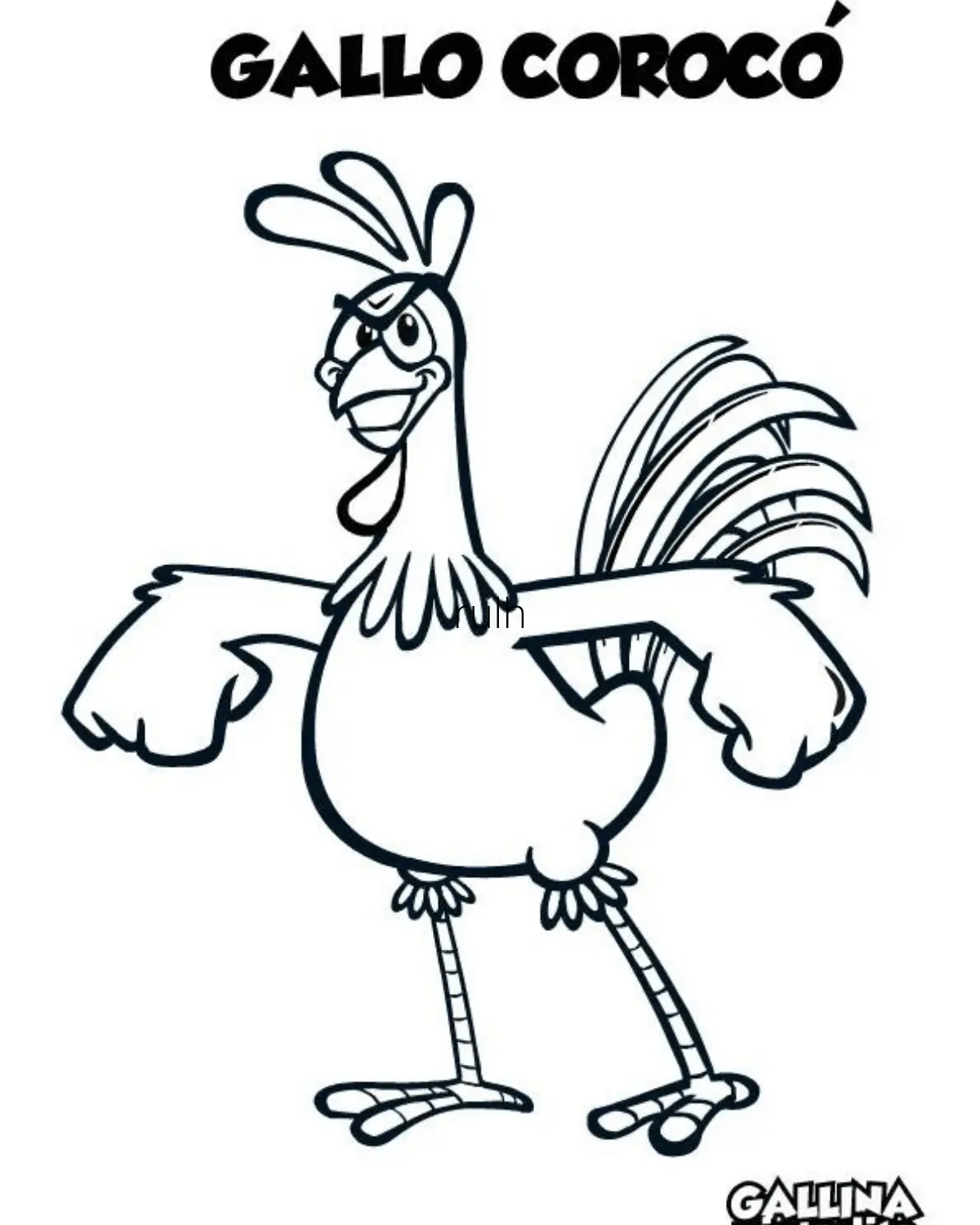 desenho da galinha pintadinha