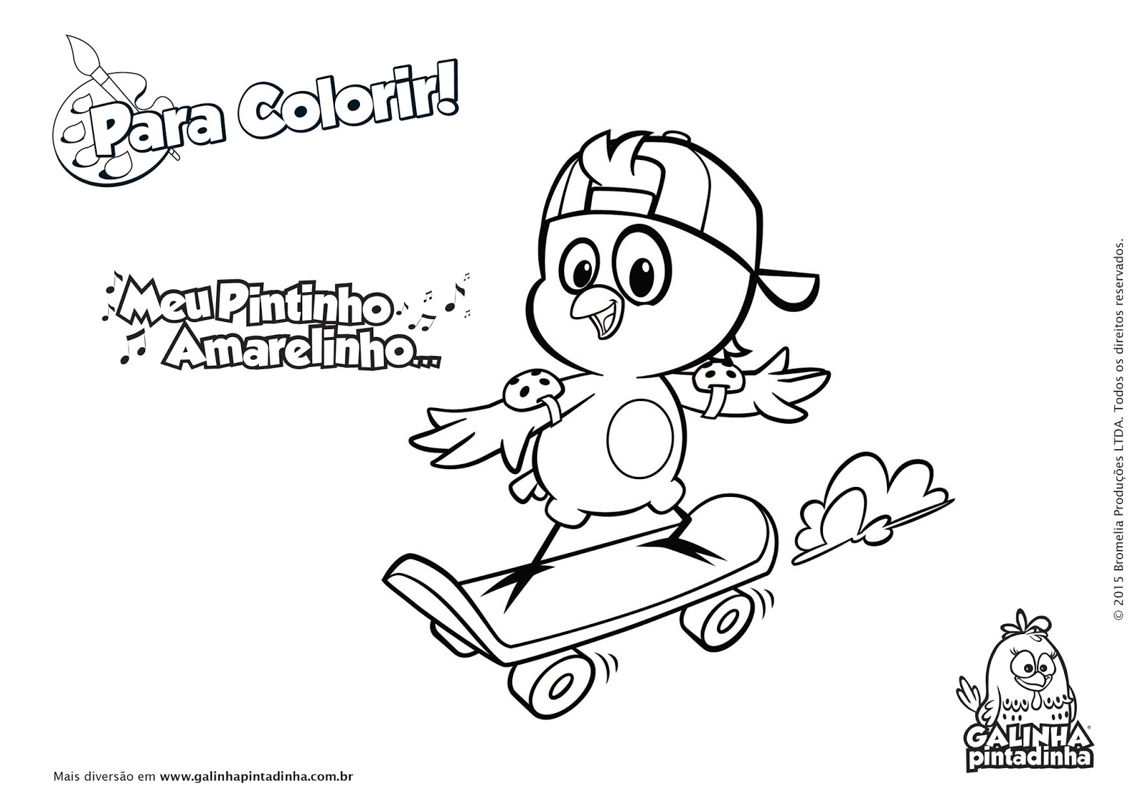 desenho da galinha pintadinha