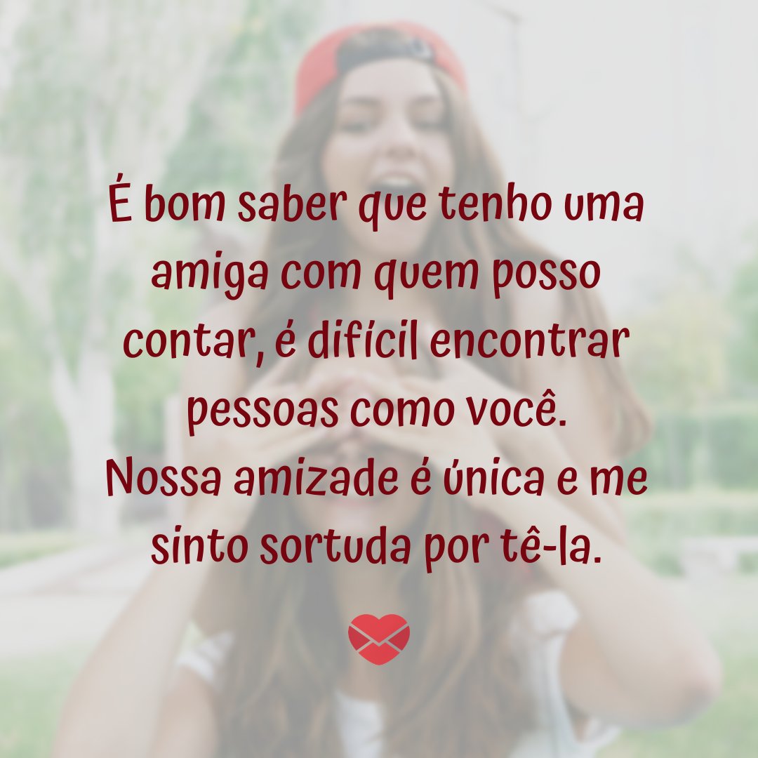 mensagens de carinho para amiga