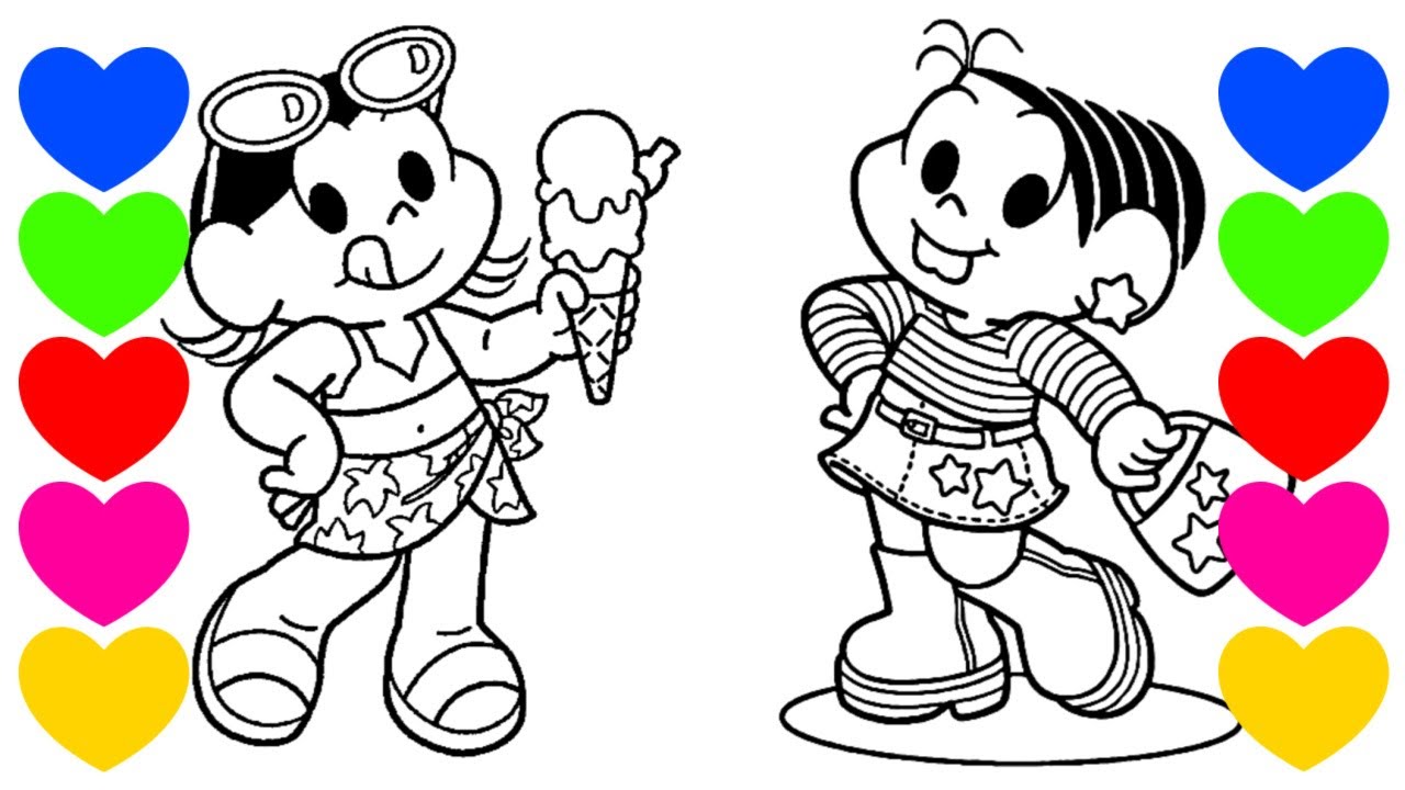 Desenhos para colorir Turma da Mônica