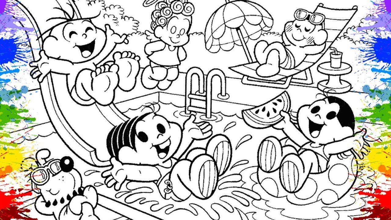 Desenhos para colorir Turma da Mônica