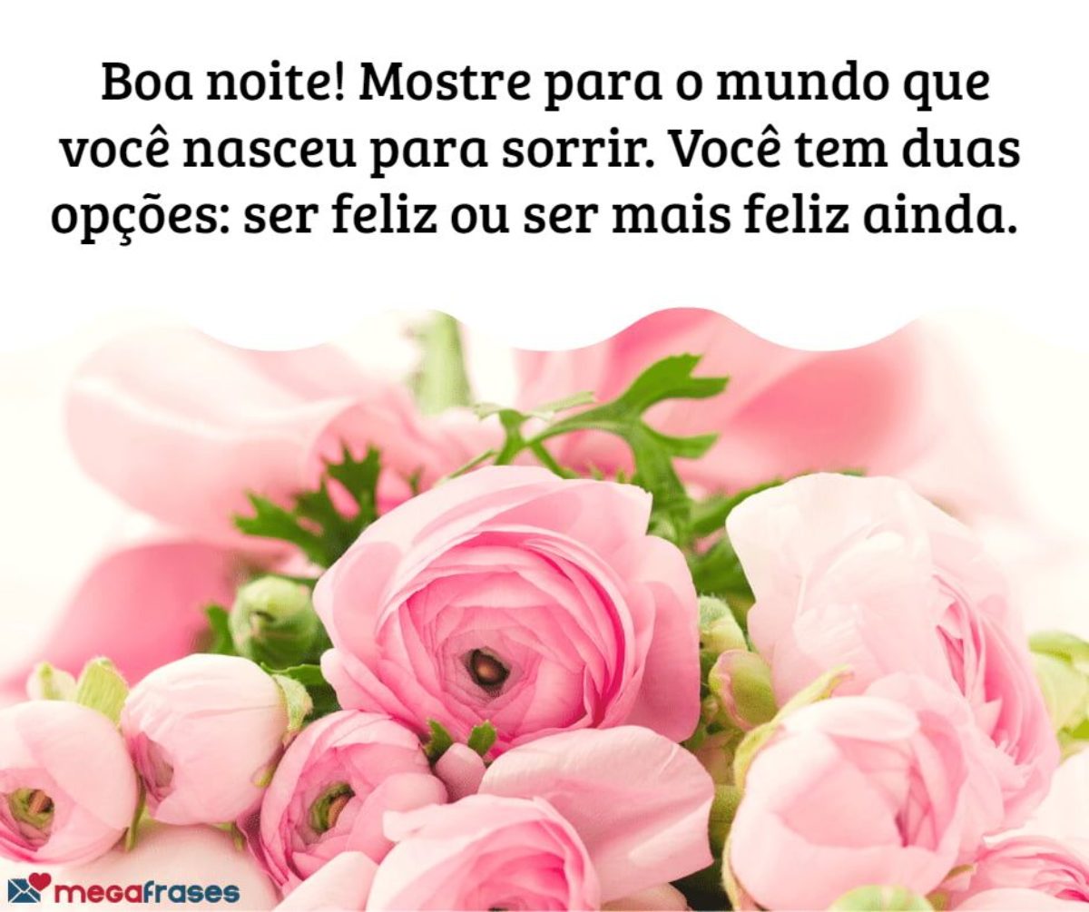 boa noite com flores