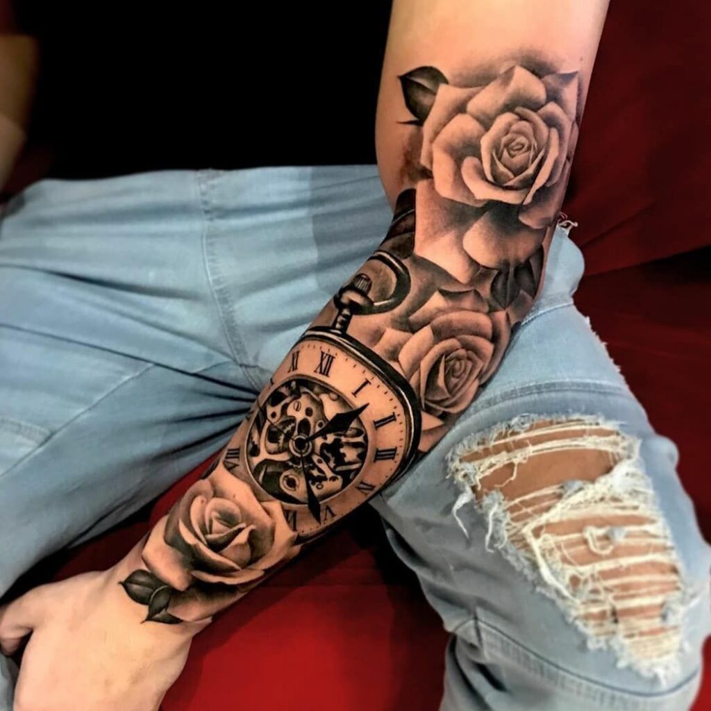 tatuagem de relógio
