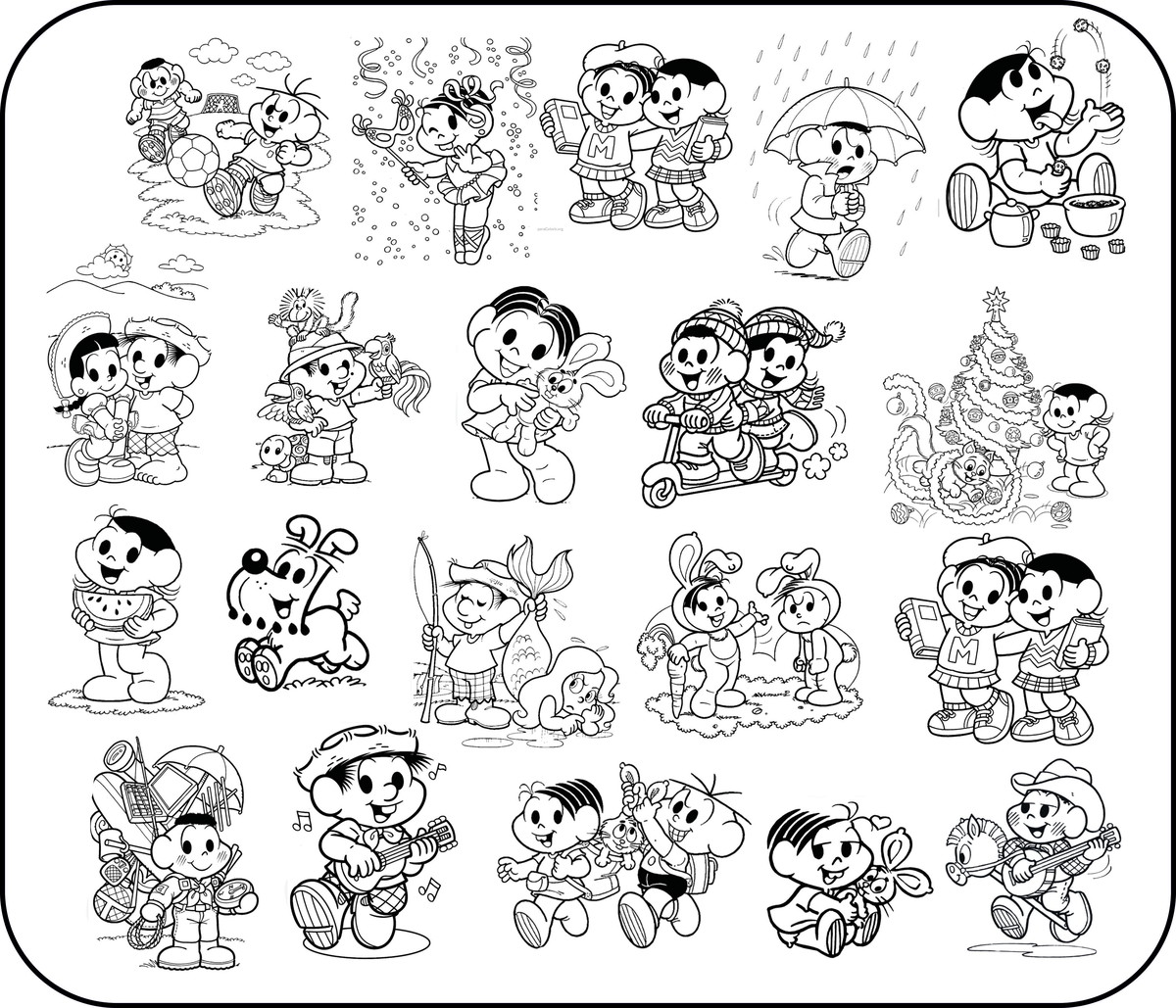 Desenhos para colorir Turma da Mônica