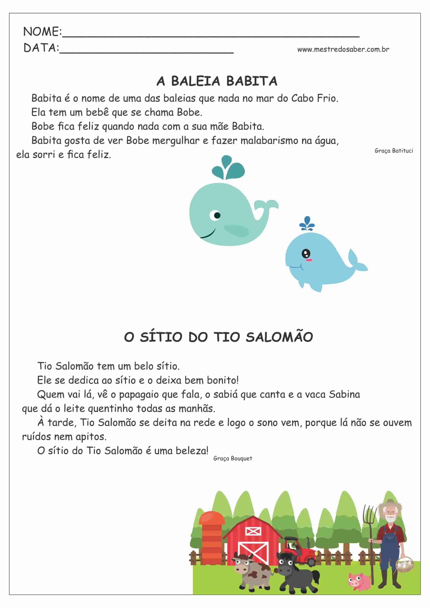 Textos pequenos para leitura