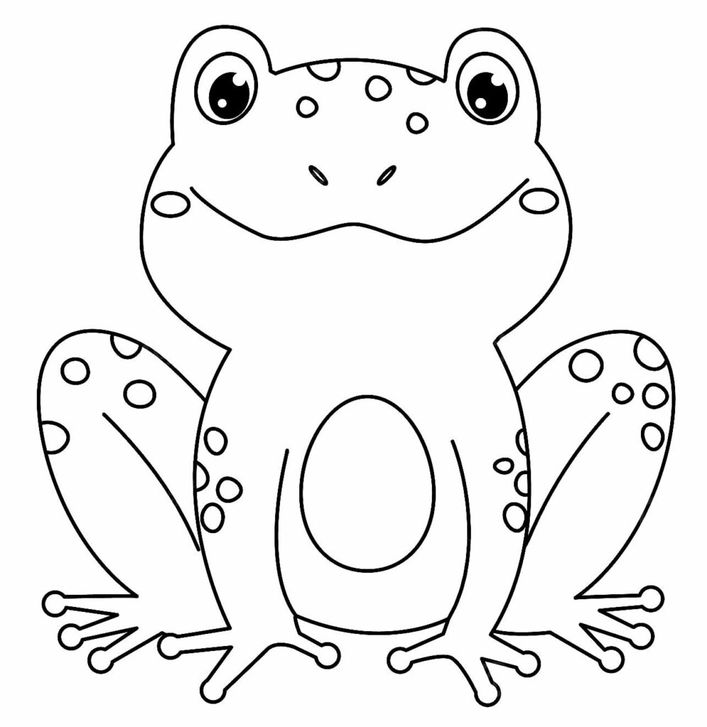 sapo para colorir