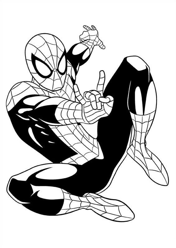 Homem Aranha para colorir