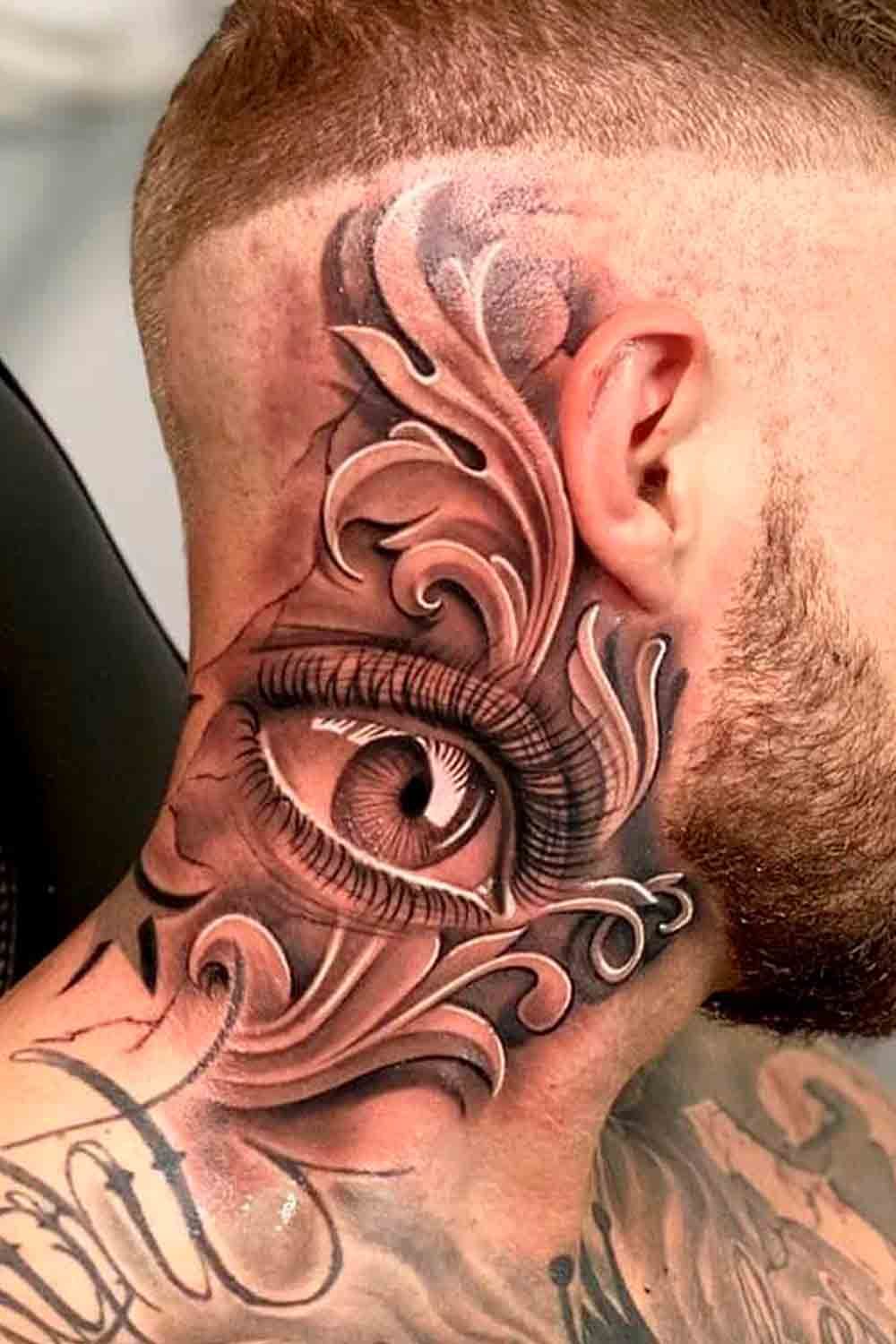 tattoos no pescoço masculina