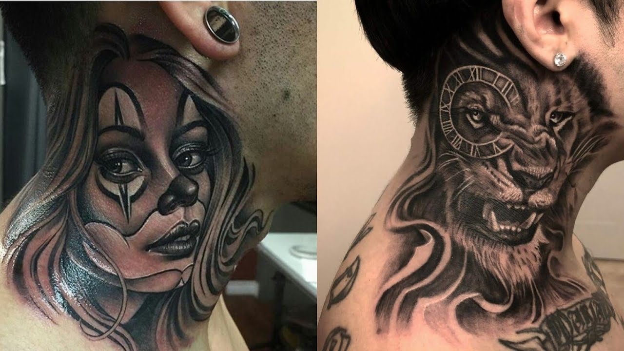 tattoos no pescoço masculina