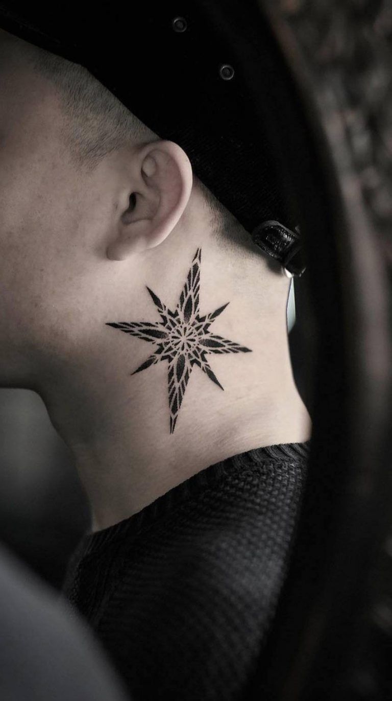 tattoos no pescoço masculina